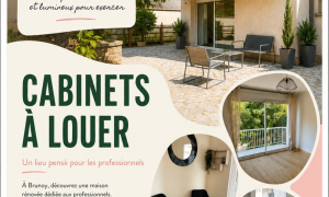 Brunoy (91) – Loue cabinets professionnels dans une maison